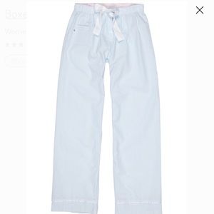 Blue & White seersucker pajama pants